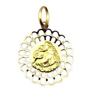 18 Karat Yellow Gold St. Anthony Pendant #23077